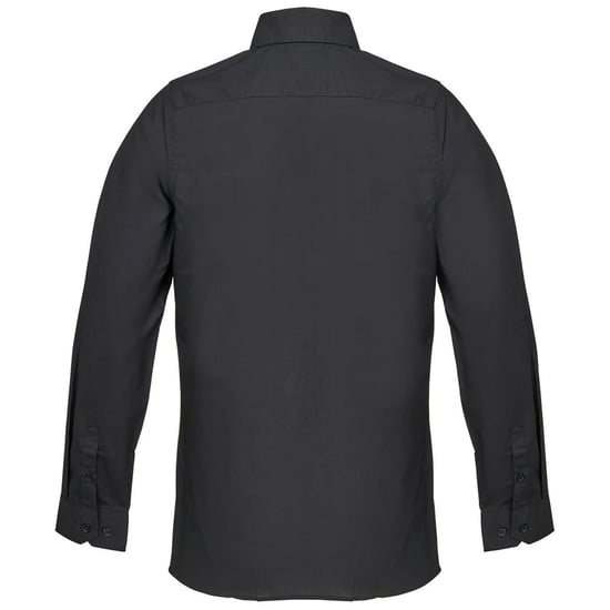 SOLS Unisex Volwassen Bailey Poplin Lange Mouwen Shirt (Zwart) - Image 2