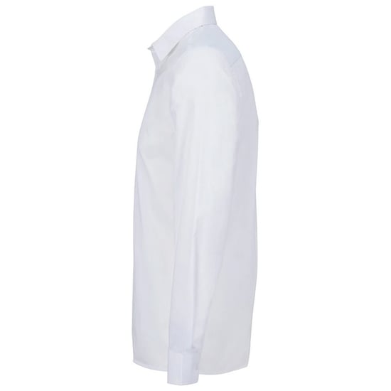 SOLS Unisex Volwassen Bailey Poplin Lange Mouwen Shirt (Wit) - Image 3