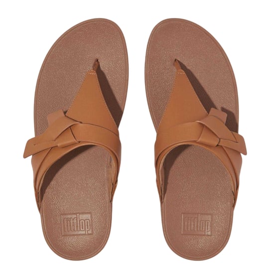 Fit Flop Dames Lulu Geknoopte Leren Sandalen (Beige) - Image 2