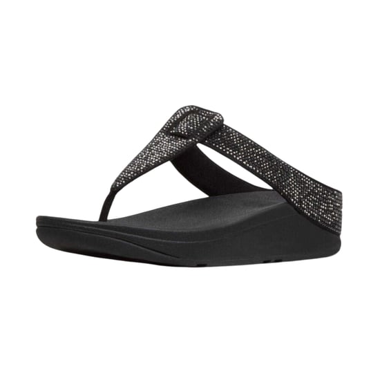 Fit Flop Dames Isabelle Leren Sandalen (Zwart) - Image 1