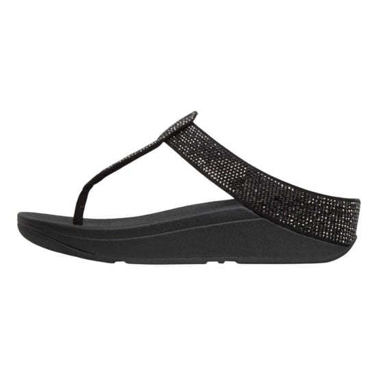Fit Flop Dames Isabelle Leren Sandalen (Zwart) - Image 2