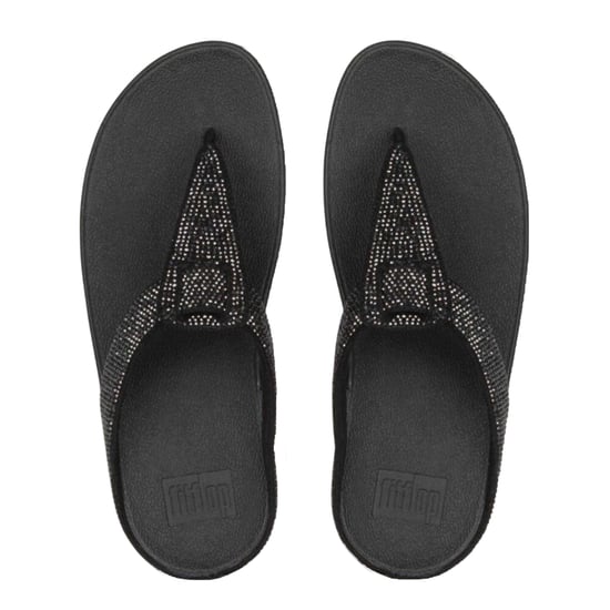 Fit Flop Dames Isabelle Leren Sandalen (Zwart) - Image 3