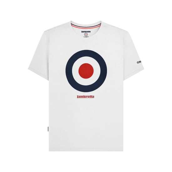 Lambretta Heren Target Katoenen T-Shirt (Wit) - Image 1