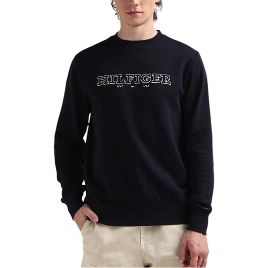 Tommy Hilfiger Mens Sweatshirt Casual Cotton Pullover New Crew Neck Sweatshirt - Image 1