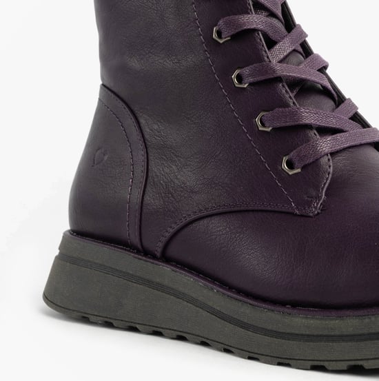 Heavenly Feet Martina4 Womens Ankle Boots Purple - Image 5