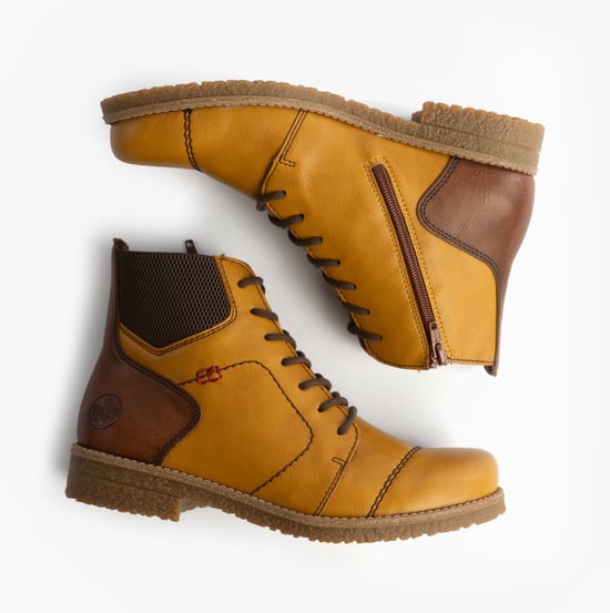 Rieker 73522-68 Womens Boots Yellow - Image 2
