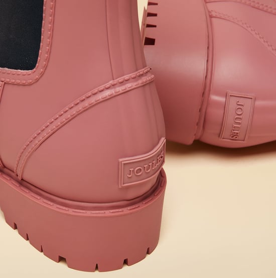 Joules Oakfield Womens Wellingtons Pink Blue - Image 4