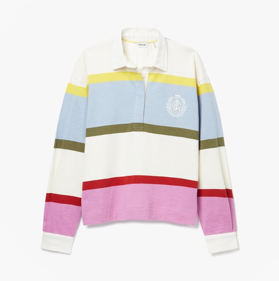 Joules Lara Slub Womens Rugby Shirt Multi - Image 1