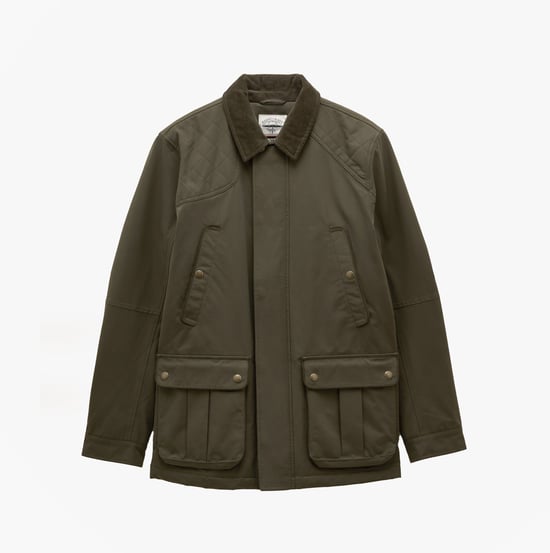Joules Farleigh Mens Waterproof Midweight Country Coat Green - Image 1