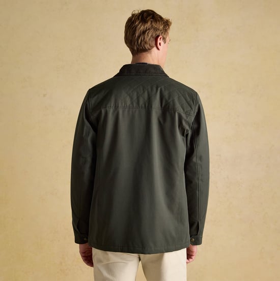 Joules Farleigh Mens Waterproof Midweight Country Coat Green - Image 3