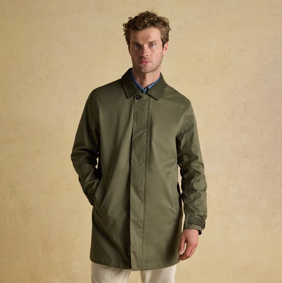 Joules Sandford Mens Waterproof Raincoat Green - Image 2