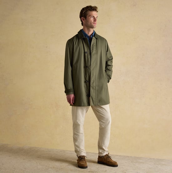 Joules Sandford Mens Waterproof Raincoat Green - Image 4