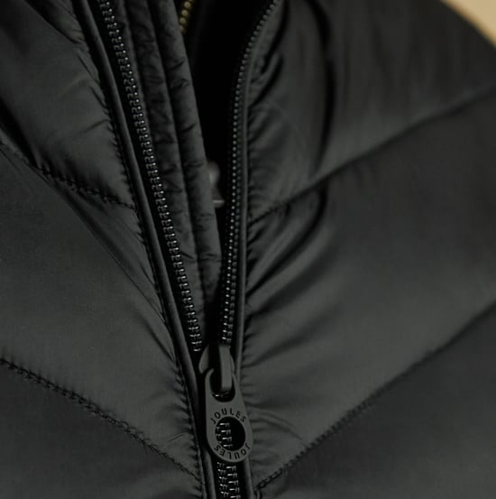 Joules Garrett Mens Showerproof Padded Gilet Black - Image 4