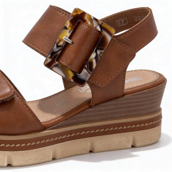 Remonte Jerilyn Womens Wedge Sandals Tan - Image 4