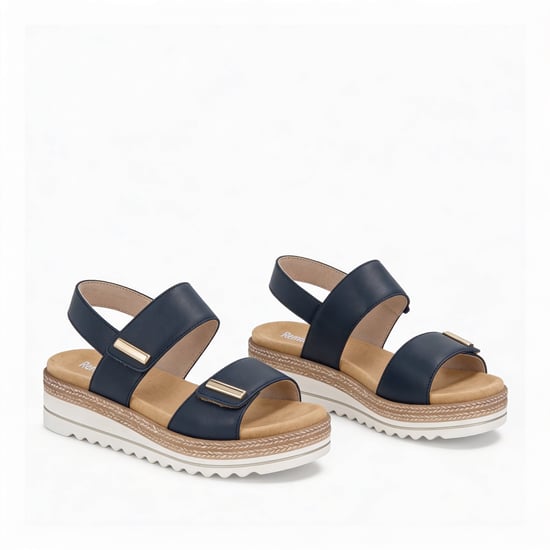 Remonte D0q59 Womens Ankle Strap Sandals Blue - Image 2