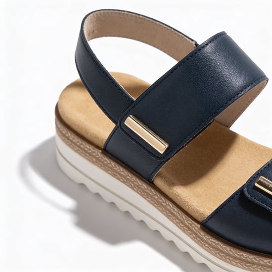 Remonte D0q59 Womens Ankle Strap Sandals Blue - Image 3