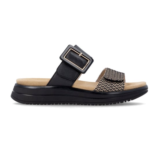 Remonte D1j61 Womens Cross Strap Sandals Black/brown - Image 1
