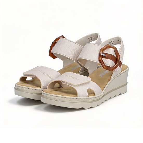 Rieker Rose Womens Wedge Sandals Multi - Image 2