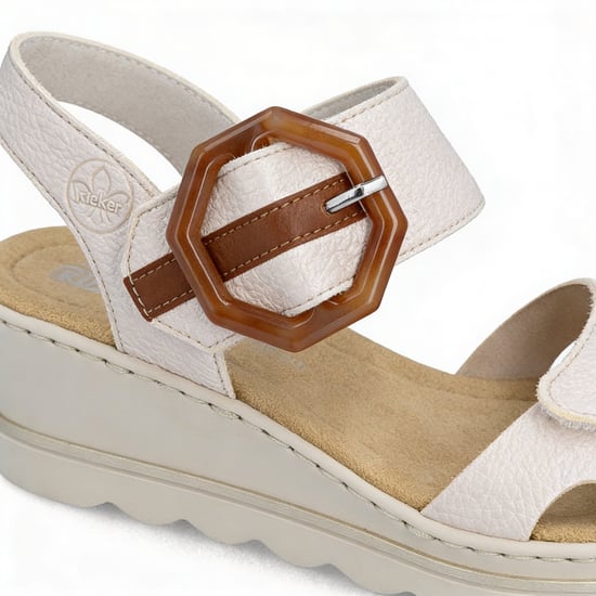Rieker Rose Womens Wedge Sandals Multi - Image 3