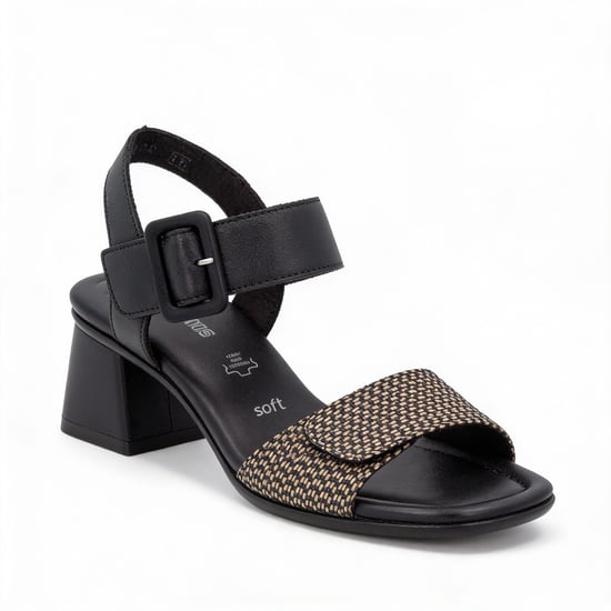 Remonte D1k51 Womens Ankle Strap Sandals Black - Image 3