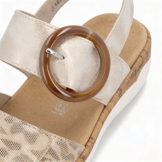 Remonte R6853 Womens Ankle Strap Sandals Multi - Image 3