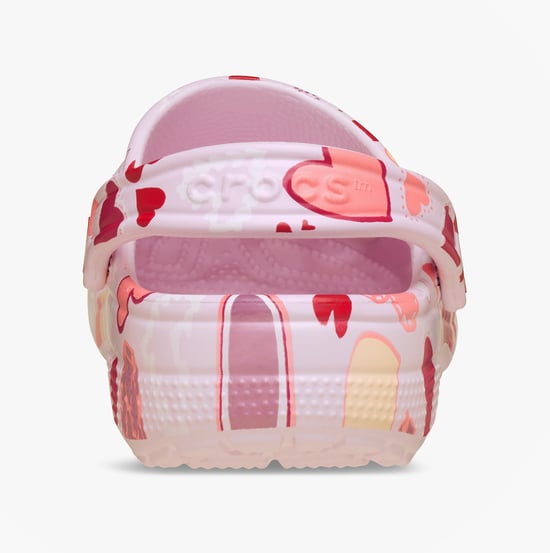 Crocs Classic Vday Girls Clogs Sandals Pink Milk/hearts - Image 4
