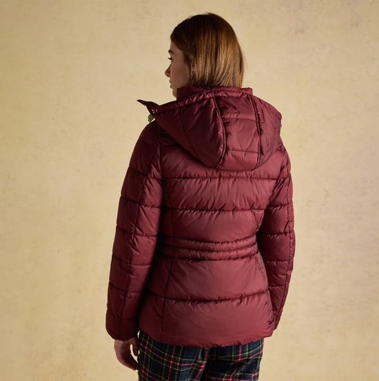 Joules Hadlow Womens Padded Short Coat Red - Image 4