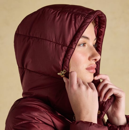 Joules Hadlow Womens Padded Short Coat Red - Image 6