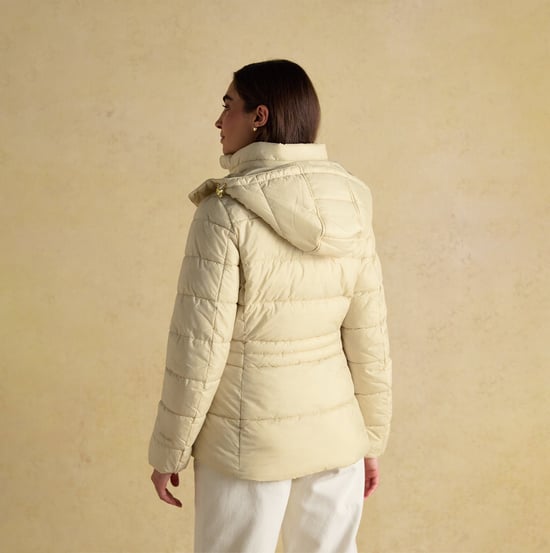 Joules Hadlow Womens Padded Short Coat Neutral - Image 5