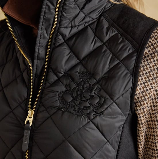 Joules Braemar Luxe Womens Quilted Gilet Black - Image 5