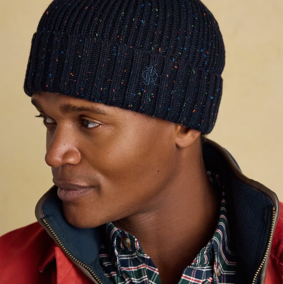 Joules Hammond Mens Beanie Navy - Image 2
