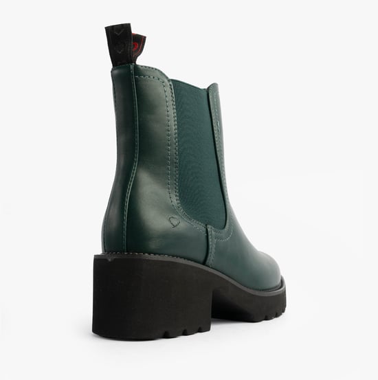 Heavenly Feet Honeybelle Womens Chelsea Boots Evergreen - Image 5