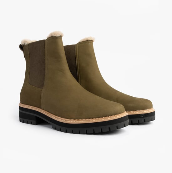 Toms Bennet Womens Ankle Boots Olive - Image 3