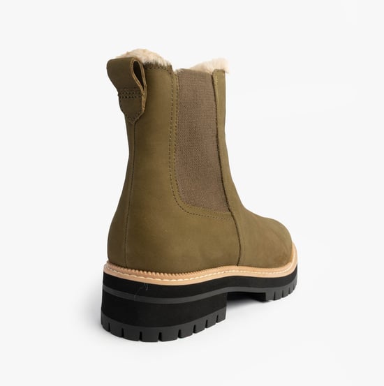 Toms Bennet Womens Ankle Boots Olive - Image 5
