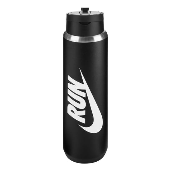 Nike Recharge Run Rietje RVS 680ml Waterfles (Zwart) - Image 1