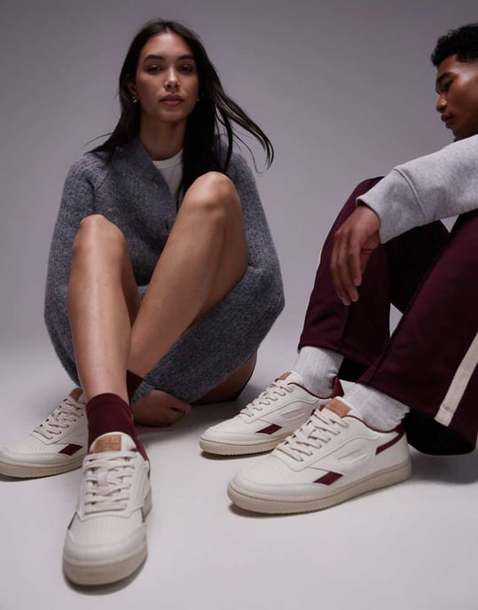 Saye unisex Modell '89 träningsskor i bordeaux - Image 1