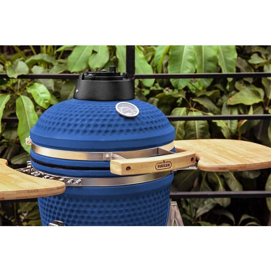 Buccan kamado barbecue sunbury smokey egg large 16" limited edition blauw - Image 6