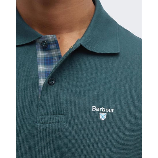 Barbour Heren tartan pique polo shirt - Image 3