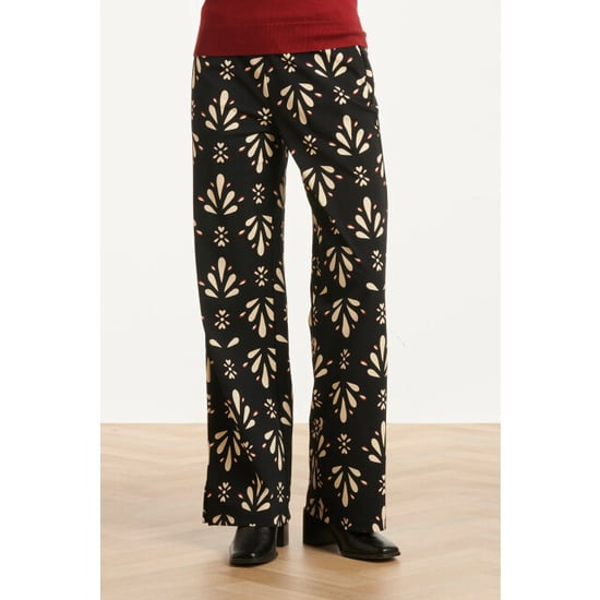 Smashed Lemon Zwart en offwhite travelkwaliteit broek | - Image 5