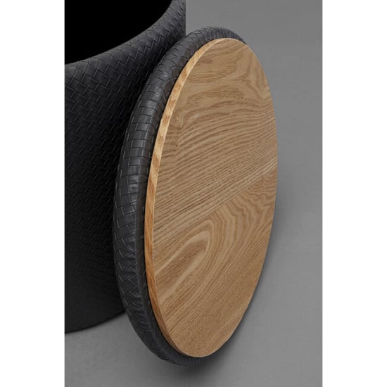 Kare Design Poef venezia storage black 40cm - Image 3