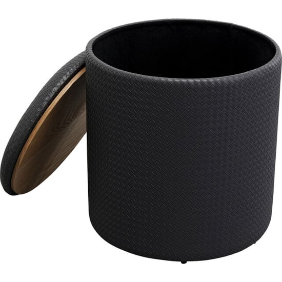 Kare Design Poef venezia storage black 40cm - Image 5