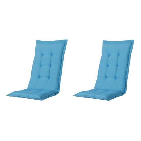 Madison tuinkussens hoge rug panama aqua 123x50 - 2 stuks - Image 1