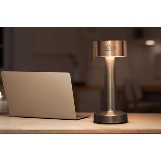 Buccan Buccan dumbbell tafellamp rosegoud en zilver 3 lichtstanden en touchpanel - Image 5