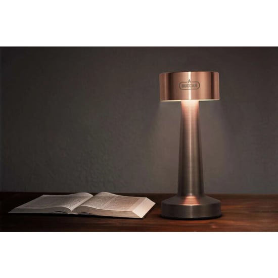 Buccan Buccan dumbbell tafellamp rosegoud en zilver 3 lichtstanden en touchpanel - Image 6