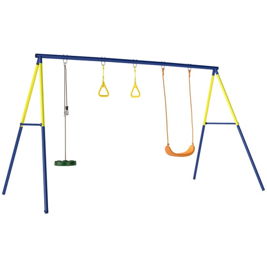 4goodz Schommelrek tot 150 kg 3-in-1 met turnringen 285x160x181 cm - Image 1