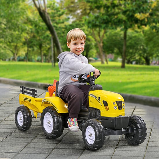 4goodz Trap-tractor met aanhanger kinder trekker - Image 3