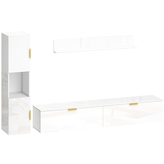 4goodz Hangend tv-meubel 3-delige set 180 cm breed hoogglans - Image 1