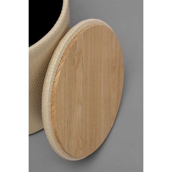 Kare Design Poef venezia storage cream 40cm - Image 3