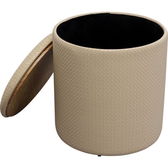 Kare Design Poef venezia storage cream 40cm - Image 4