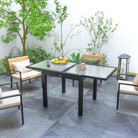 4goodz Tuintafel uitschuifbaar weerbestendig 160×80 cm - - Image 4